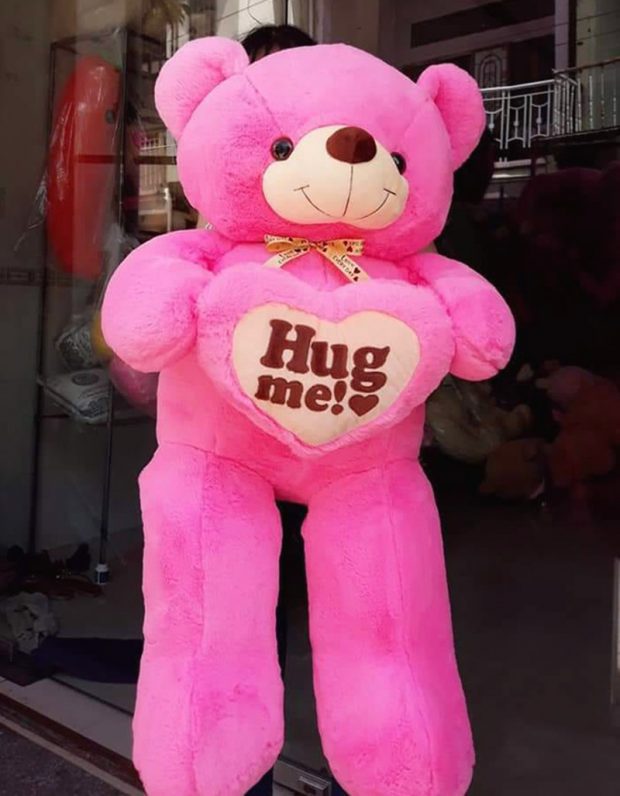 Gấu Teddy Hug me 1m hồng