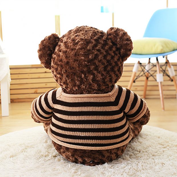 Gấu bông Teddy nhìn phía sau lưng