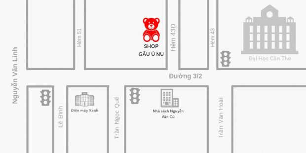 Bản đồ địa chỉ Shop Gấu Bông Cần Thơ