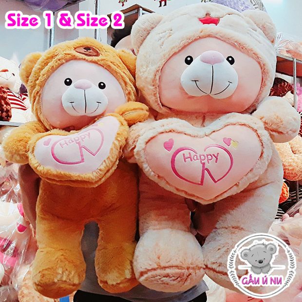 Size 1 và Size 2 Gấu Cosplay