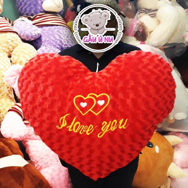 Gối Gối Trái Tim "I Love You" (70 x 50 cm)
